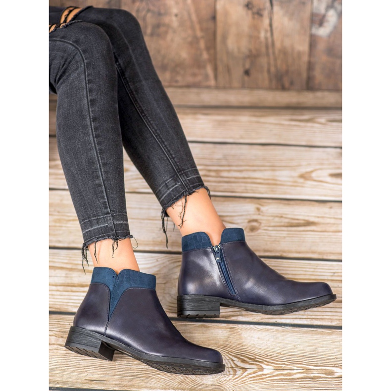 Small Swan Stivali blu navy casual 1