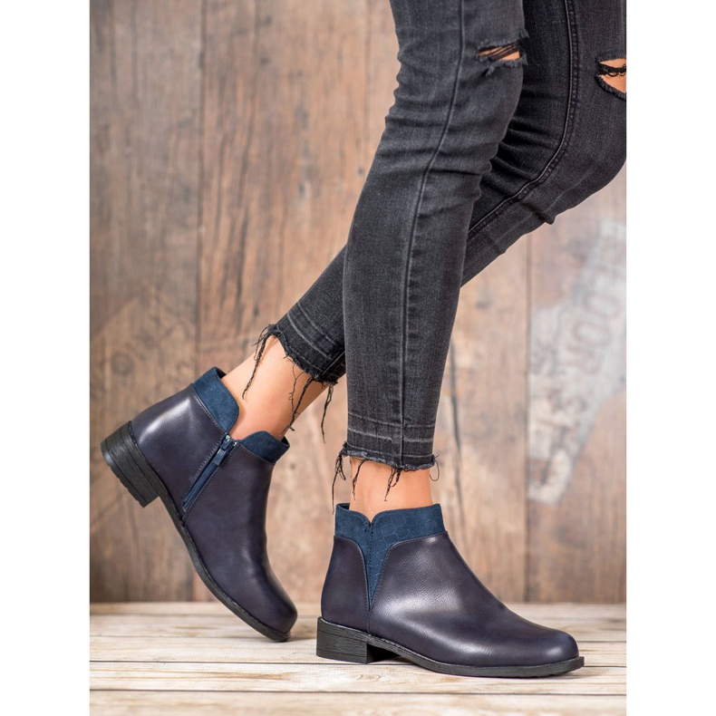 Small Swan Stivali blu navy casual 2