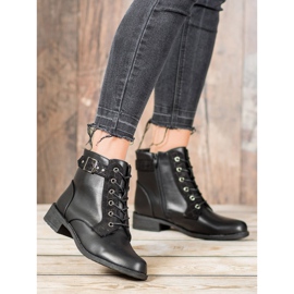 Small Swan Stivaletti classici stringati nero 1