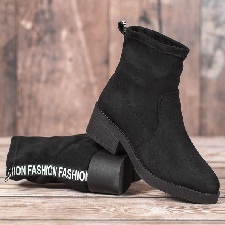 SHELOVET Stivali alla moda slip-on nero 1