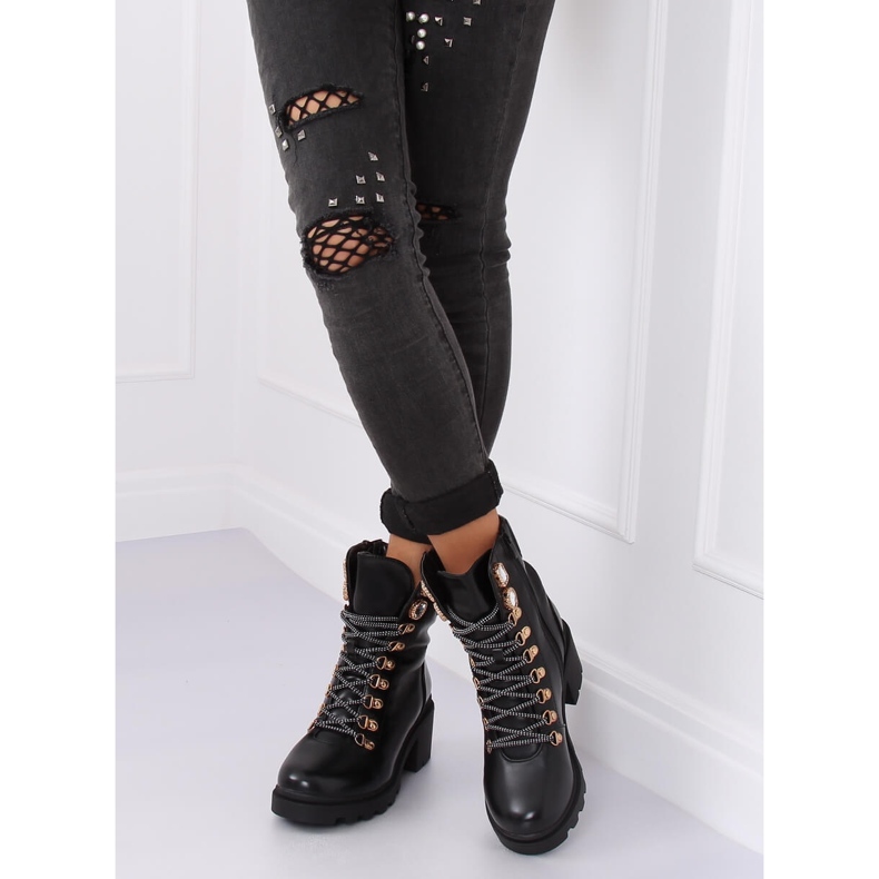 Stivali neri da donna neri HE110 Black nero 2