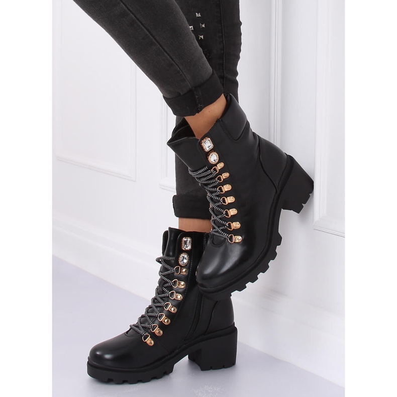 Stivali neri da donna neri HE110 Black nero 1