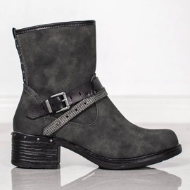 SHELOVET Stivali Alti Con Fibbia grigio 2