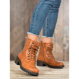 Kayla Operai di roccia con ecopelle marrone 2