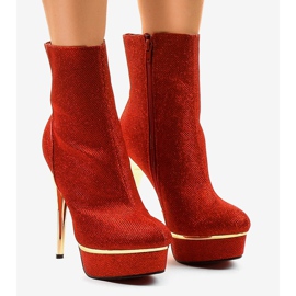 Stivaletti alti rossi AH85723-4 rosso 1