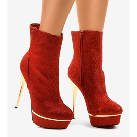 Stivaletti alti rossi AH85723-4 rosso 2