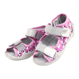Scarpe per bambini Befado 242P095 bianco nero rosa grigio 2