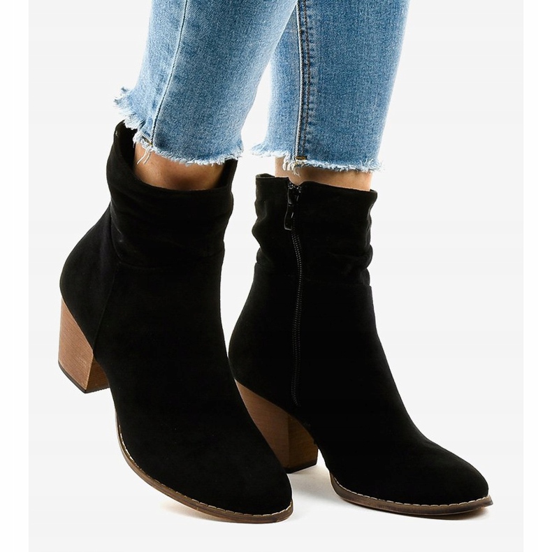 Stivali texani scamosciati neri E2250 nero 2