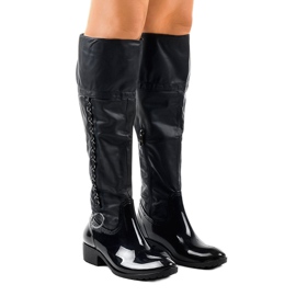 Stivali blu navy con catena A101 1