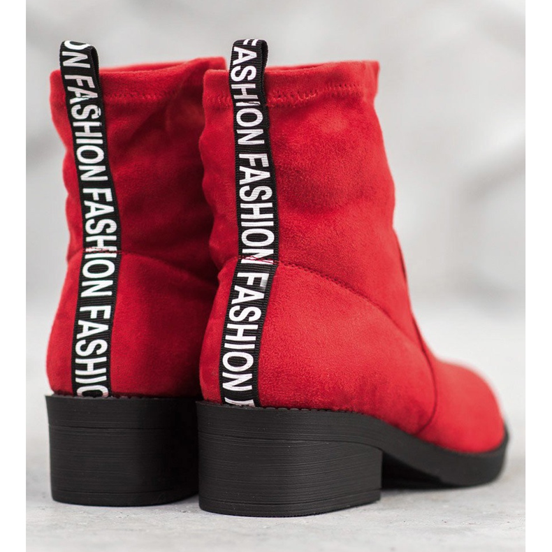 SHELOVET Stivali alla moda slip-on rosso 1