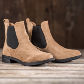 Ideal Shoes Stivaletti Chelsea casual marrone 1