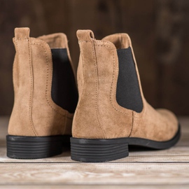 Ideal Shoes Stivaletti Chelsea casual marrone 2