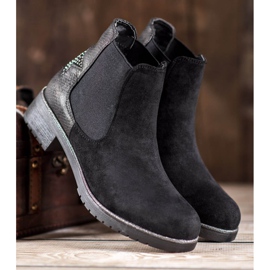 SHELOVET Stivaletti Chelsea con stella nero 1