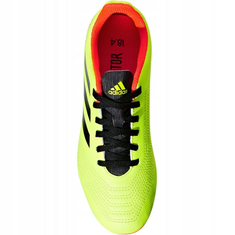 Jr adidas Predator 18.4 FxG Jr DB2321 scarpe da calcio multicolore verde 2