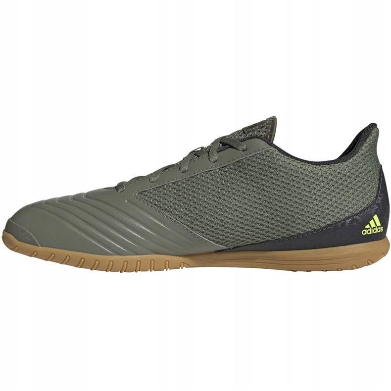 M adidas Predator 19.4 In EF8216 scarpe da calcio multicolore verde 2