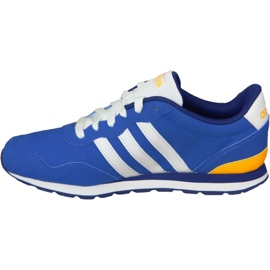 Adidas V Jog Bambini AW4835 scarpe blu 1