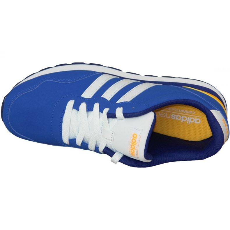 Adidas V Jog Bambini AW4835 scarpe blu 2