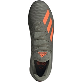 Scarpe da calcio Adidas X 19.3 Tf M EF8366 verde grigio 1