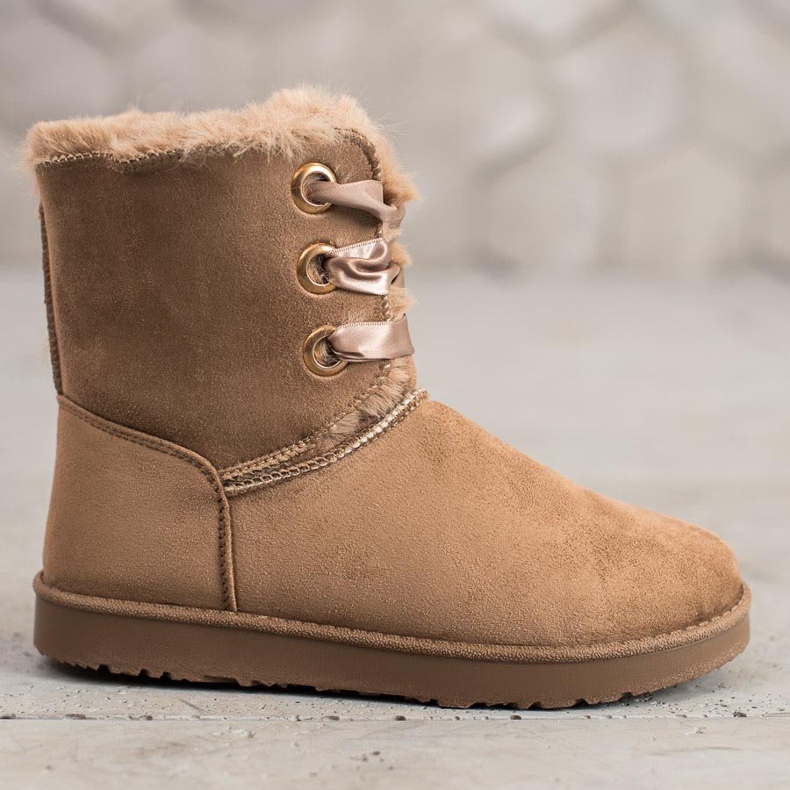 Kylie Stivali da neve allacciati marrone 1