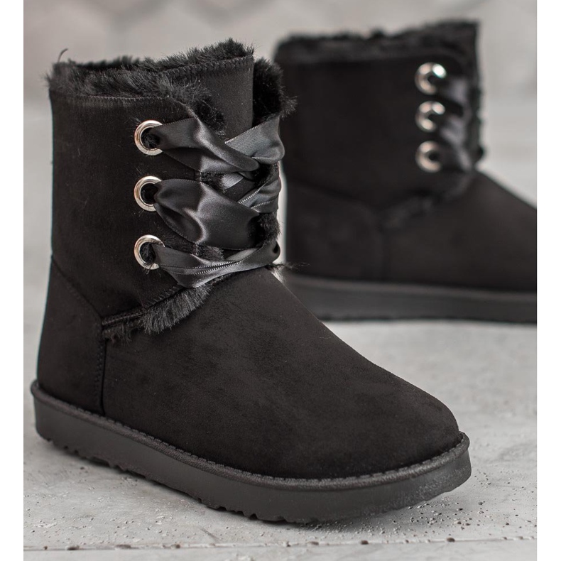 Kylie Stivali da neve allacciati nero 1
