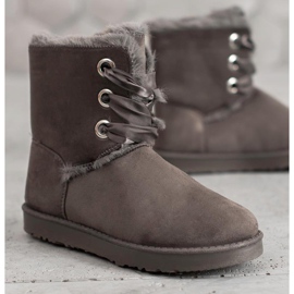 Kylie Stivali da neve allacciati grigio 1
