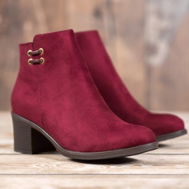 Clowse Stivaletti bordeaux sul palo rosso 2