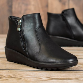 J. Star Stivali neri sulla piattaforma nero 1