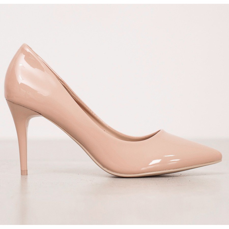 Kylie Décolleté classiche in ecopelle beige 1