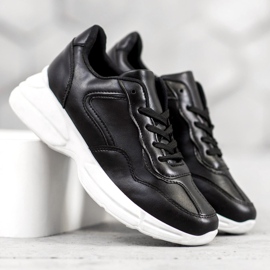 SHELOVET Scarpe da ginnastica nere nero 2