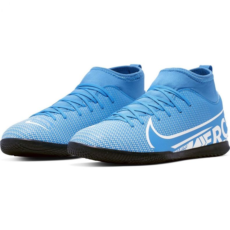 Nike Mercurial Superfly 7 Club Ic Jr AT8153 414 scarpe da calcio multicolore blu 2