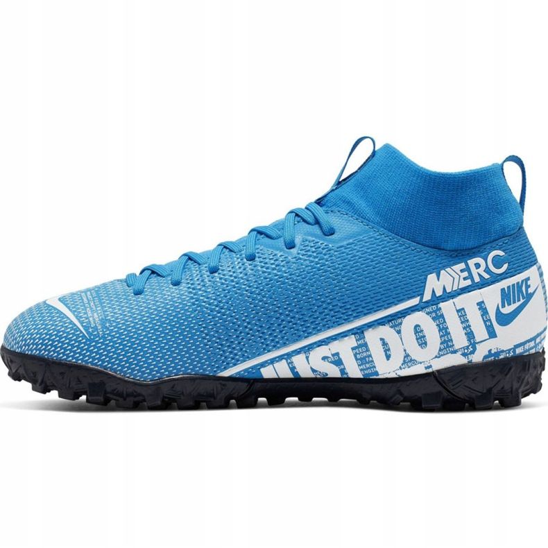 Nike Mercurial Superfly 7 Academy Tf Jr AT8143 414 scarpe da calcio multicolore blu 1