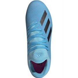 Scarpe da calcio Adidas X 19.3 Fg Jr F35366 multicolore blu 2