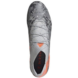 Scarpe da calcio Adidas Nemeziz 19.1 Fg M EF8281 rosso grigio 1