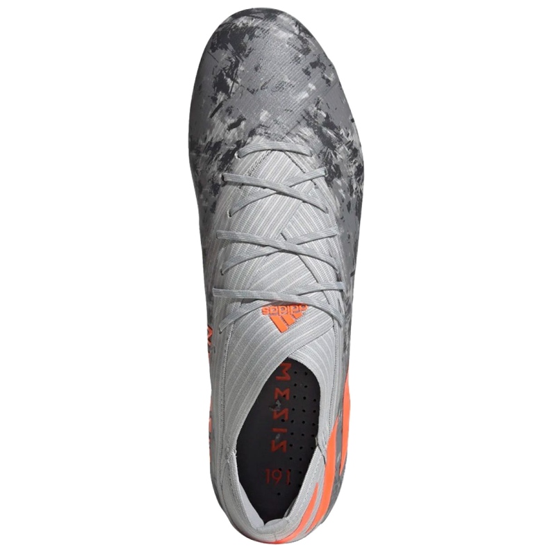 Scarpe da calcio Adidas Nemeziz 19.1 Fg M EF8281 rosso grigio 1