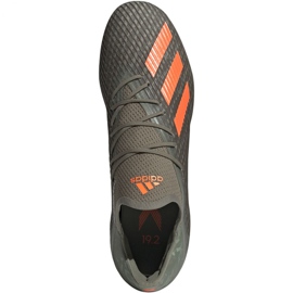 Scarpe da calcio Adidas X 19.2 Fg M EF8364 verde grigio 1