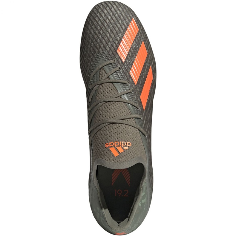 Scarpe da calcio Adidas X 19.2 Fg M EF8364 verde grigio 1