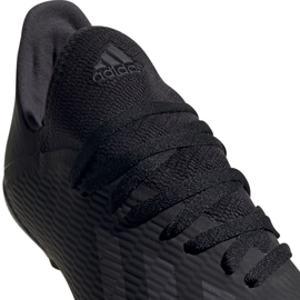 Le scarpe da calcio adidas X 19.3 Fg Jr F35364 nero nero 2