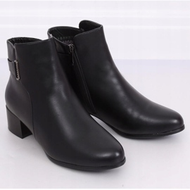 Stivali neri con tacco basso CK63-2 Black nero 2