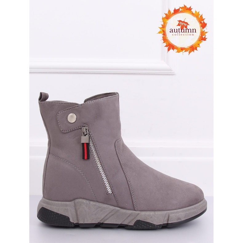 Grigio SJ1938 Stivali grigi in stile sportivo 1