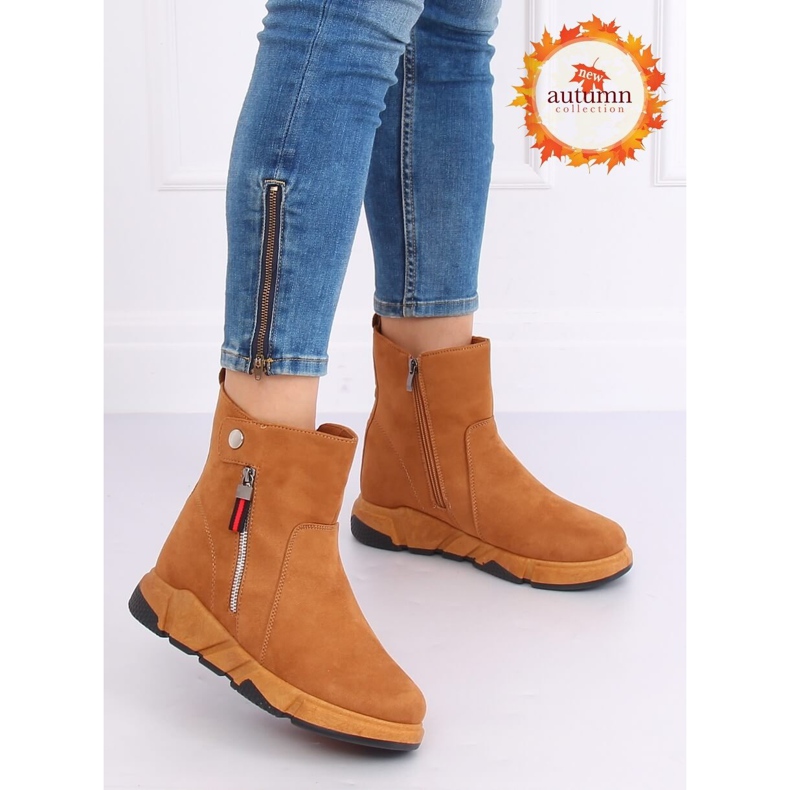 Stivali in stile sportivo cammello SJ1938 Camel marrone 1