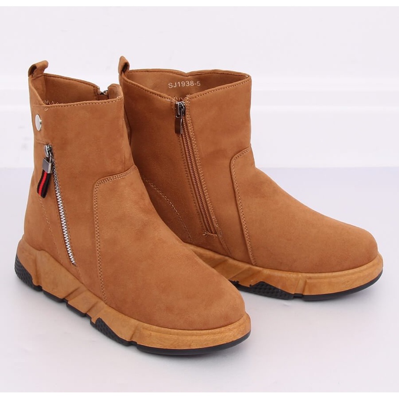 Stivali in stile sportivo cammello SJ1938 Camel marrone 2