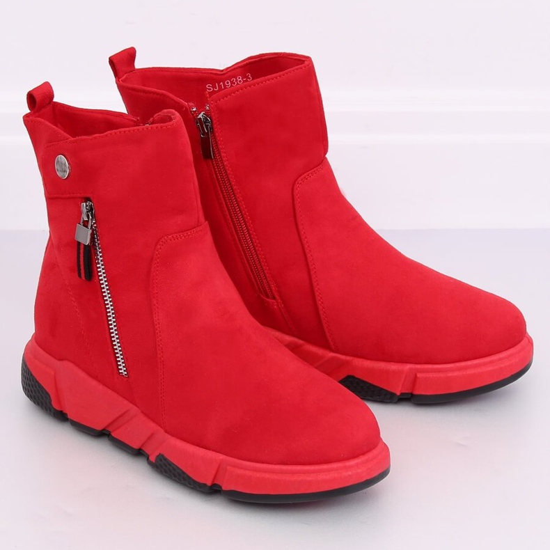 Rosso SJ1938 Stivali sportivi rossi 1