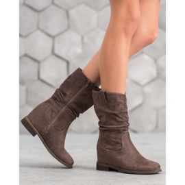 Super Mode Stivali da cowboy classici cachi verde 2