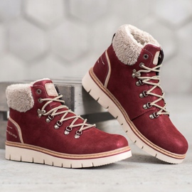 McKey Trapper in pelle scamosciata rosso 1