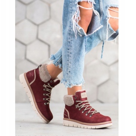 McKey Trapper in pelle scamosciata rosso 2