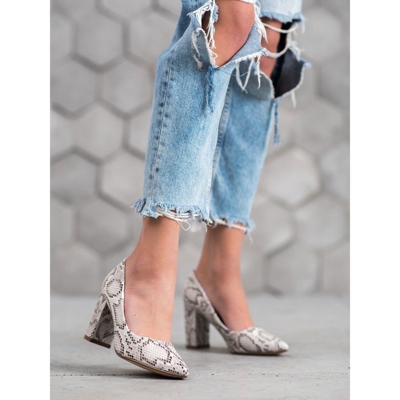 Seastar Décolleté con stampa serpente multicolore 1