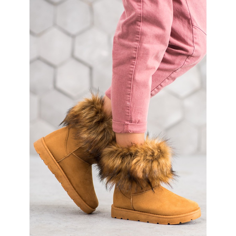 SHELOVET Cammello Mukluki Con Pelliccia marrone 1