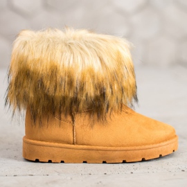 SHELOVET Cammello Mukluki Con Pelliccia marrone 2