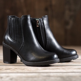 Comer Stivali in ecopelle nero 1