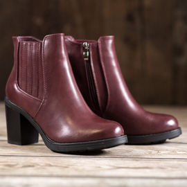 Comer Stivali in ecopelle rosso 1